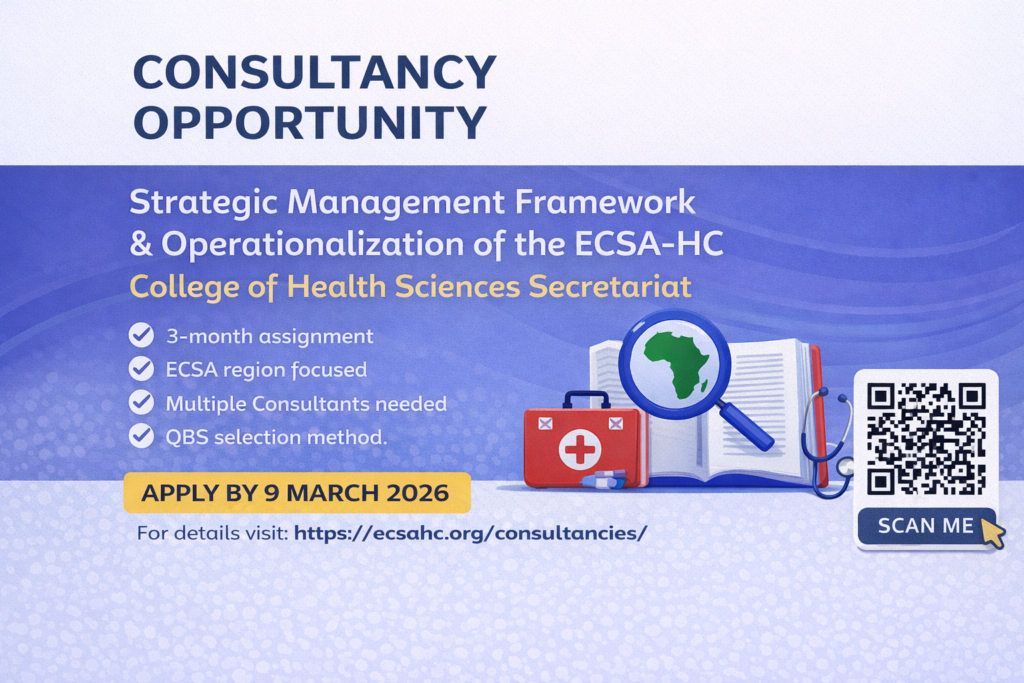 Consultancy Opportunity – ECSA-HC CHS Secretariat
