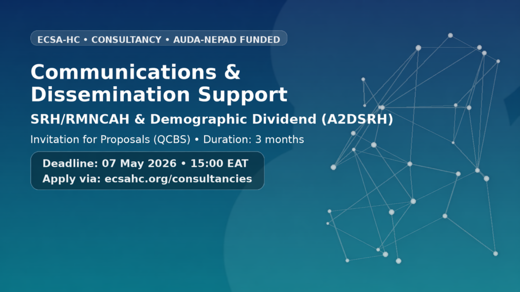 Invitation for Proposals: Consultancy to Support Communications & Dissemination (SRH/RMNCAH & Demographic Dividend)